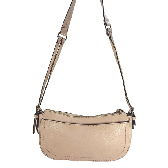 Michael Kors Camden Small Studded Dusty Pink Leather Pouchette Shoulder Bag - Picture 3 of 12